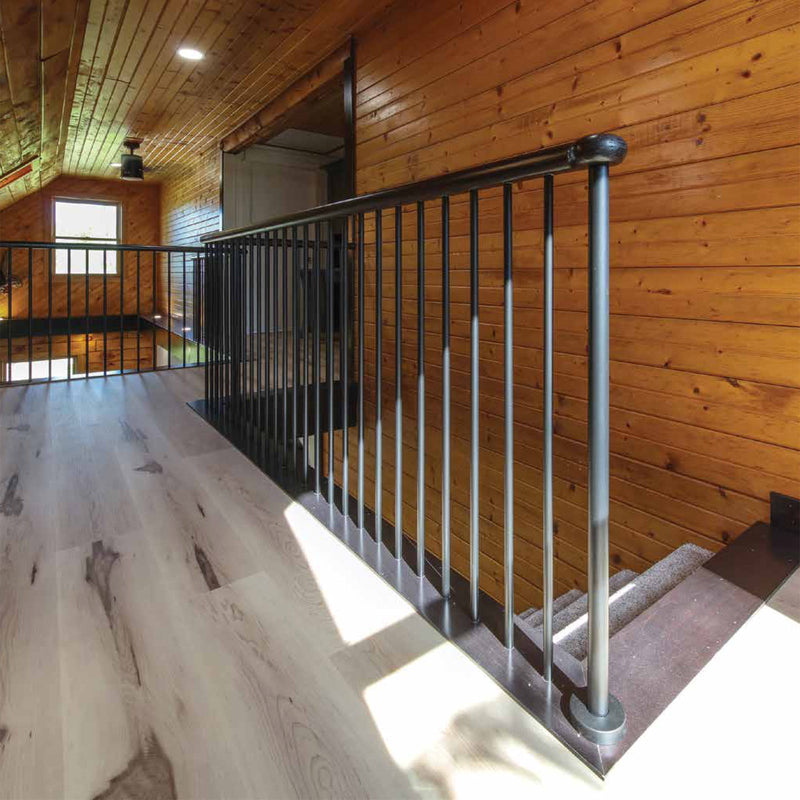 9501 1 3/16" Round Plain Metal Iron Newel Post Metal Railing by