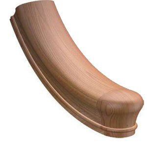 7X15 Starting Easing with 1 Return End 6084 Profile Handrail Fitting  | USA-Made Amish Stair Railing by StepUP Stair