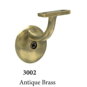 3002 Antique Brass Wall Handrail Bracket by StepUP Stair Parts