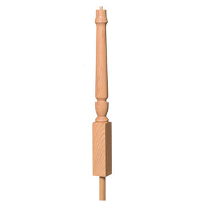 3012 Turnout Newel with Adjustable Dowel Newel | USA-Made Amish Stair Railing by StepUP Stair