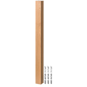 4003 Solid Square Newel | USA-Made Amish Stair Railing by StepUP Stair
