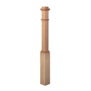 4491 Adjustable Box Newel Post | USA-Made Amish Stair Railing by StepUP Stair