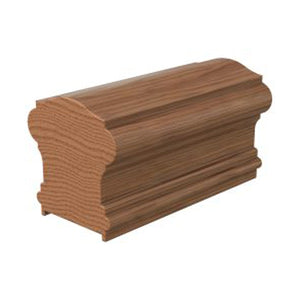 Wood Railings | Banister | 6710P Solid Plowed Handrail-Handrails & Handrail Fittings-Amish Craft by StepUP Stair Parts