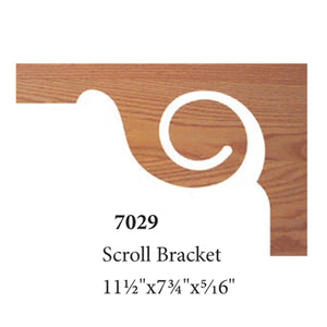 7029 Scroll Bracket | Railing & Stair Accessories