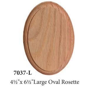 7037-L Large Oval Rosette | Railing & Stair Accessories