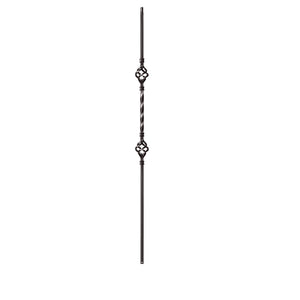 9004 Double Basket Metal Spindle |  Iron Balusters |  Amish Craft by StepUP Stair