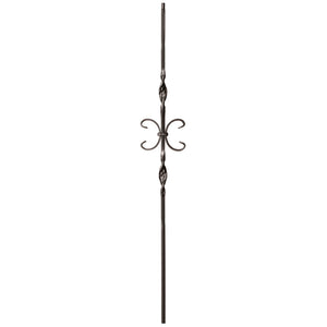 9014 Double Ribbon & Butterfly Metal Spindle |  Iron Balusters |  Amish Craft by StepUP Stair