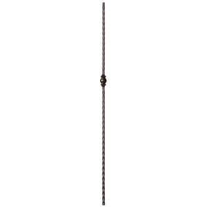 9032 Single Ball with Hammered Face Metal Spindle |  Iron Balusters |  Amish Craft by StepUP Stair