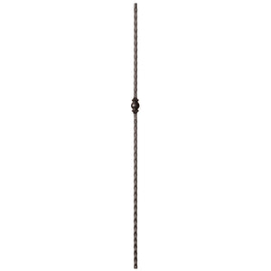 9032 Single Ball with Hammered Face Metal Spindle |  Iron Balusters |  Amish Craft by StepUP Stair 