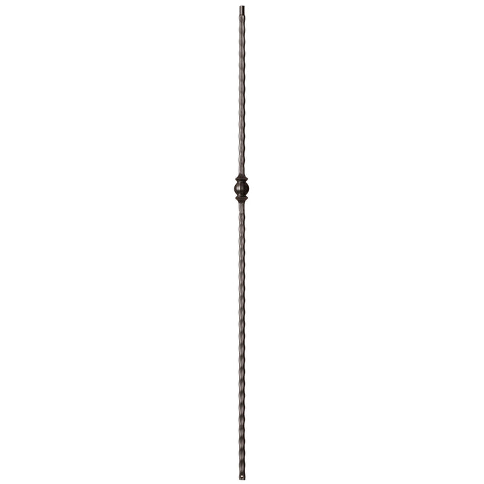 9032 Single Ball w/ Hammered Face Iron Baluster Spindle | Metal Railing