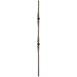 9070 Double Knuckle with Round Spoon Metal Spindle |  Iron Balusters |  Amish Craft by StepUP Stair
