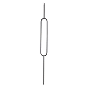 9088 3 3/4 x 44 Oval Metal Spindle |  Iron Balusters |  Amish Craft by StepUP Stair