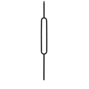 9988 MEGA 3/4" Square 3 3/4" Oval Metal Spindle |  Iron Balusters | Amish Craft by StepUP Stair