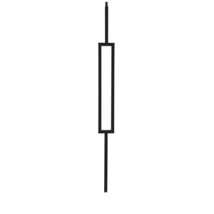 9989 MEGA 3/4" Square 3 3/4" Rectangle Metal Spindle |  Iron Balusters | Amish Craft by StepUP Stair
