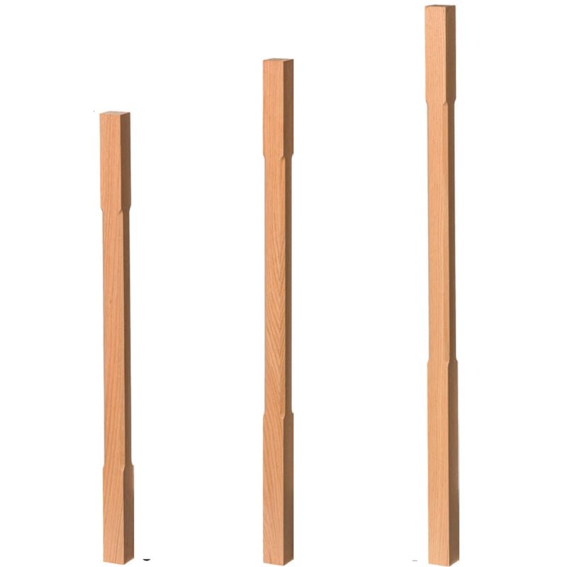 C-5334 Chamfered Square Baluster Spindle | USA-Made Stair Parts by