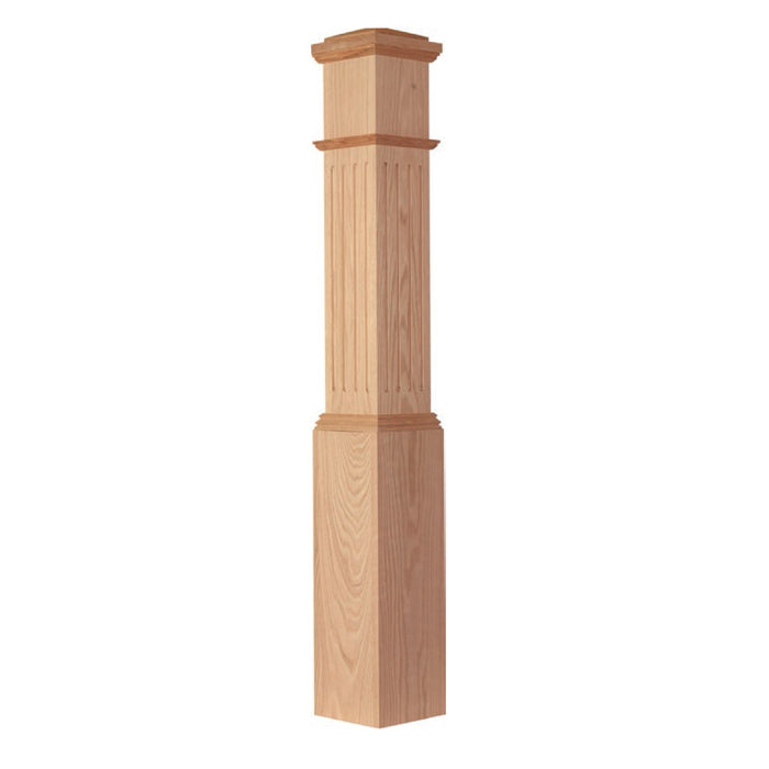 F-4092 Square Box Newel Post | USA-Made Stair Parts