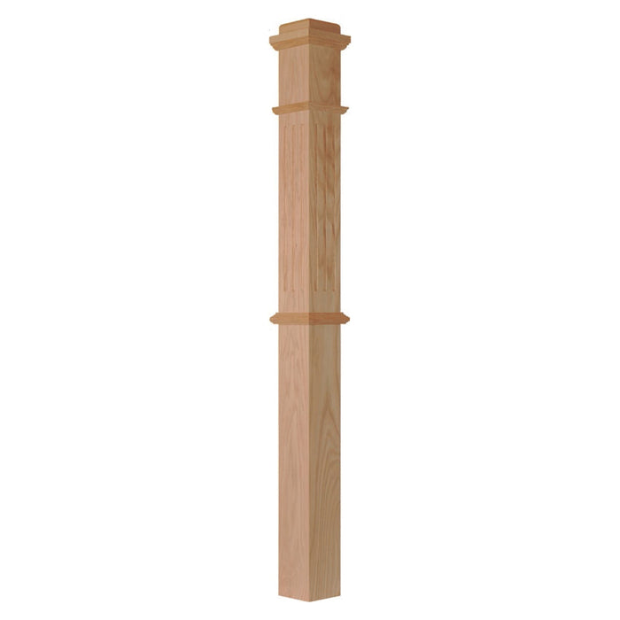 F-4375 Square Box Newel Post | USA-Made Stair Parts