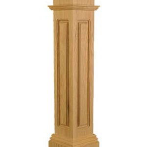 RP-4375 CNC Box Newel Post Detail | USA-Made Amish Stair Railing by StepUP Stair
