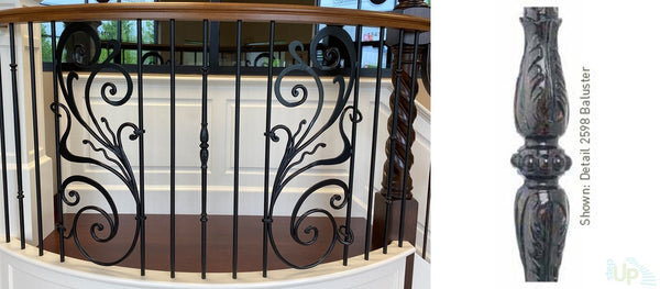 Venetian Metal Wrought Iron Baluster Spindles