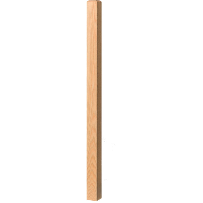 4100 Chamfered Top Solid Square Newel Post | USA-Made Stair Parts