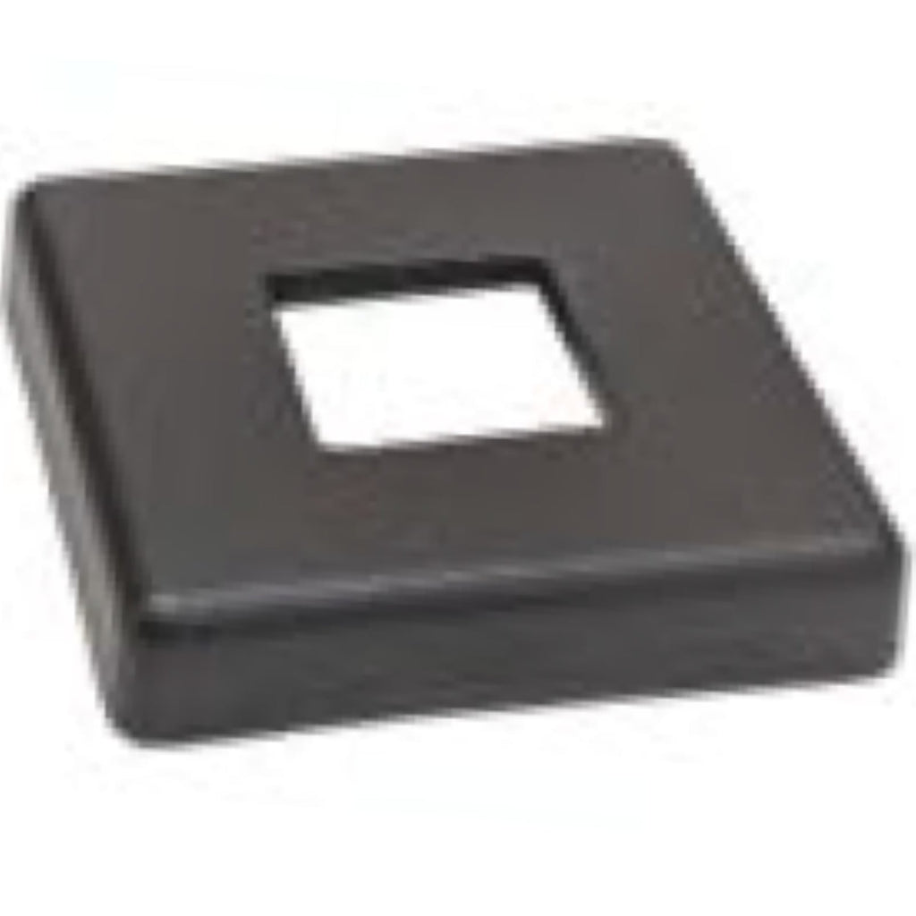 9054 Contemporary Slimline Flat Base Shoe for 1/2" Square Iron Baluster Spindle-Iron Shoes & Knuckles-Amish Craft by StepUP Stair Parts