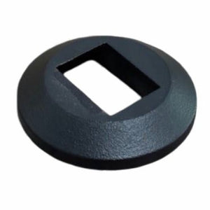 9056 Contemporary Slimline Pitch Angled Shoe for 1/2" Square Baluster-Iron Shoes & Knuckles-Amish Craft by StepUP Stair Parts
