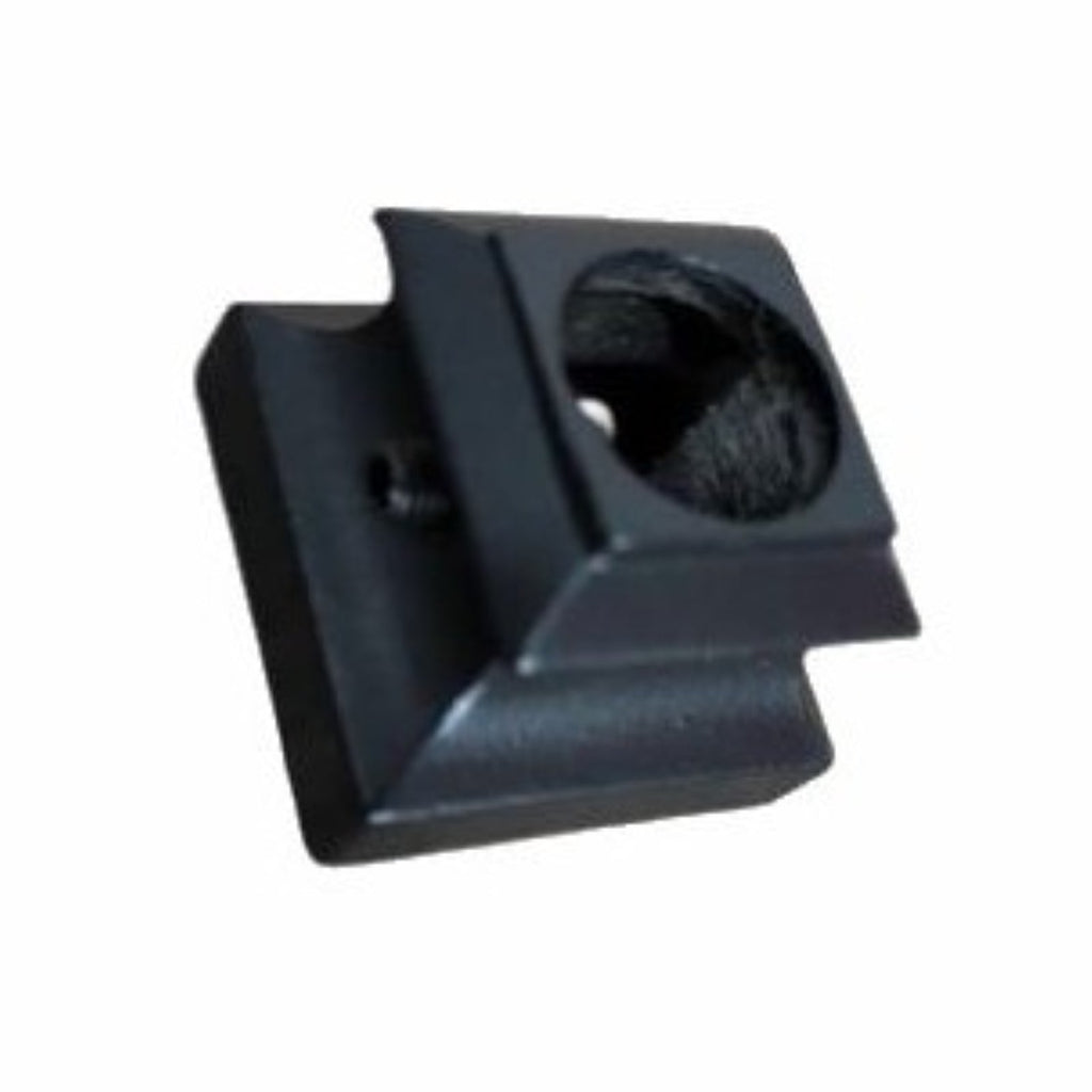 9062 Flat Base Iron Shoe with Set Screw for 9/16" Round Baluster-Iron Shoes & Knuckles-Amish Craft by StepUP Stair Parts