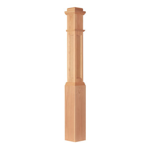 AFP-4091 Box Newel | USA-Made Amish Stair Railing by StepUP Stair