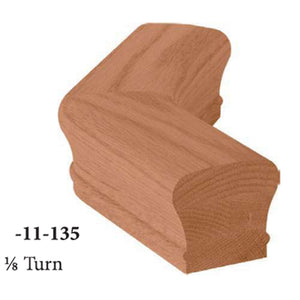 7X11-135 Level 1/8 Turn 6084 Profile Handrail Fitting  | USA-Made Amish Stair Railing by StepUP Stair