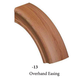 9113 Overhand Easing Handrail Fitting | USA-Made Amish Stair Railing by StepUP Stair