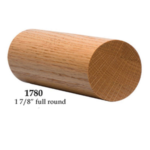 Wood Railings | Banister | 1780 1 7/8" Round Solid Wall Rail-Wall Rails & Wall Rail Fittings-Amish Craft by StepUP Stair Parts