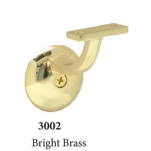 3002 Bright Brass Wall Handrail Bracket by StepUP Stair Parts