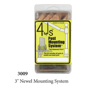 3009 Newel Fastener - 3" Newel Size | Railing & Stair Accessories