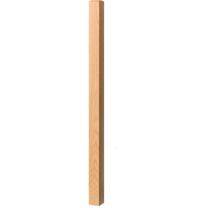 4002 Chamfered Top Square Newel | USA-Made Amish Stair Railing by StepUP Stair