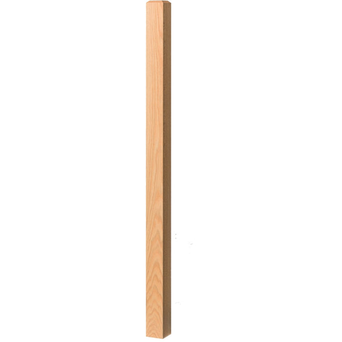 4002 Chamfered Top Solid Square Newel Post | USA-Made Stair Parts