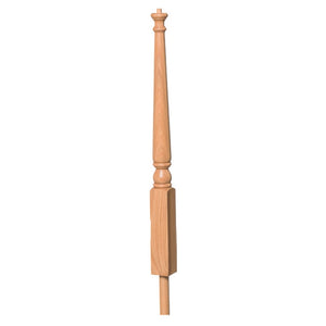 4012 Turnout Newel with Adjustable Dowel Newel | USA-Made Amish Stair Railing by StepUP Stair