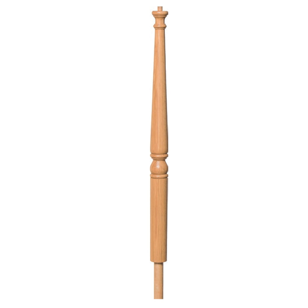 4050 Volute Newel Round Base with Adjustable Dowel Newel | USA-Made Amish Stair Railing by StepUP Stair