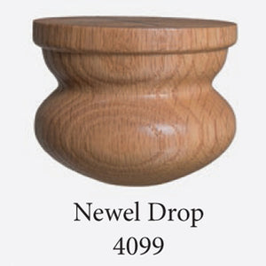 4099 Newel Drop Finial | USA-Made Amish Stair Railing by StepUP Stair