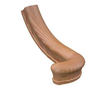 7740 Left Hand Turnout Handrail Fitting | USA-Made Amish Stair Railing by StepUP Stair