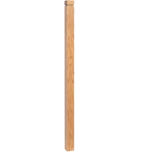 4102 Radiused Top & Square Groove Newel | USA-Made Amish Stair Railing by StepUP Stair