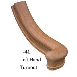 7441 Left Hand Turnout Handrail Fitting | USA-Made Amish Stair Railing by StepUP Stair