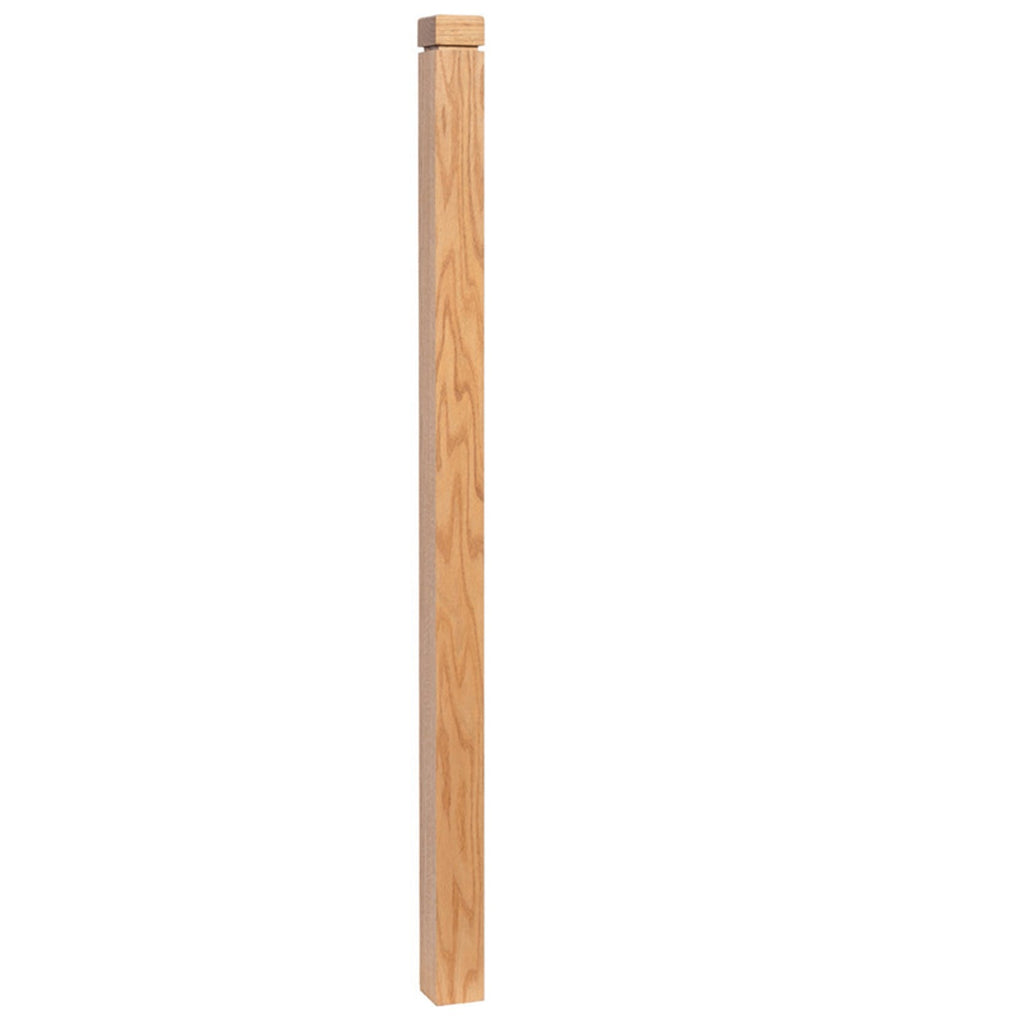 4202 Radiused Top & Square Groove Newel | USA-Made Amish Stair Railing by StepUP Stair