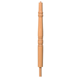 4272RB Turnout Newel with Round Base with Adjustable Dowel Newel | USA-Made Amish Stair Railing by StepUP Stair