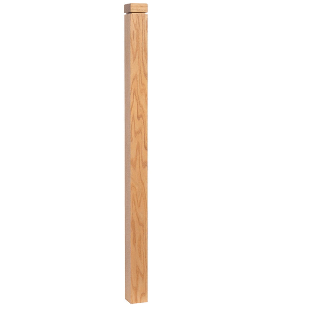 4302 Radiused Top & Square Groove Newel | USA-Made Amish Stair Railing by StepUP Stair