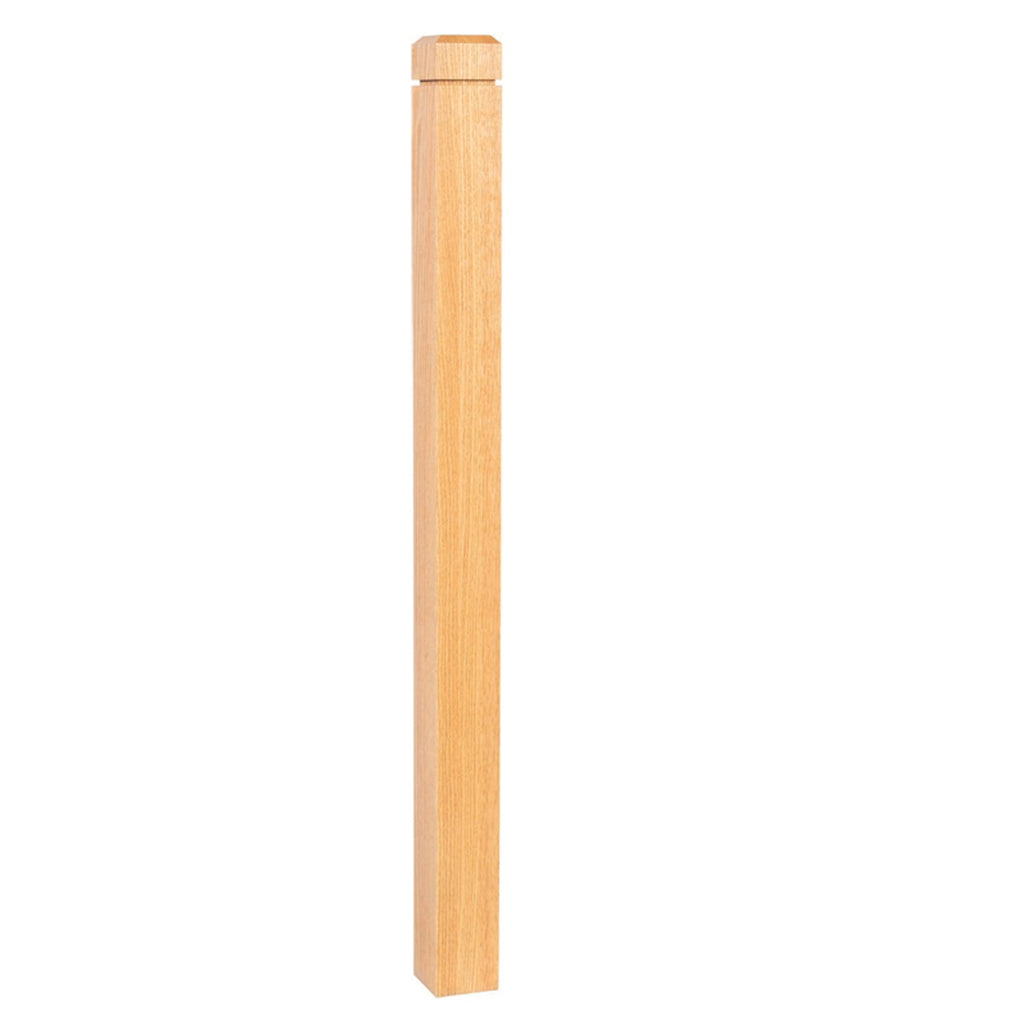 4402 Chamfered Top Square Newel | USA-Made Amish Stair Railing by StepUP Stair