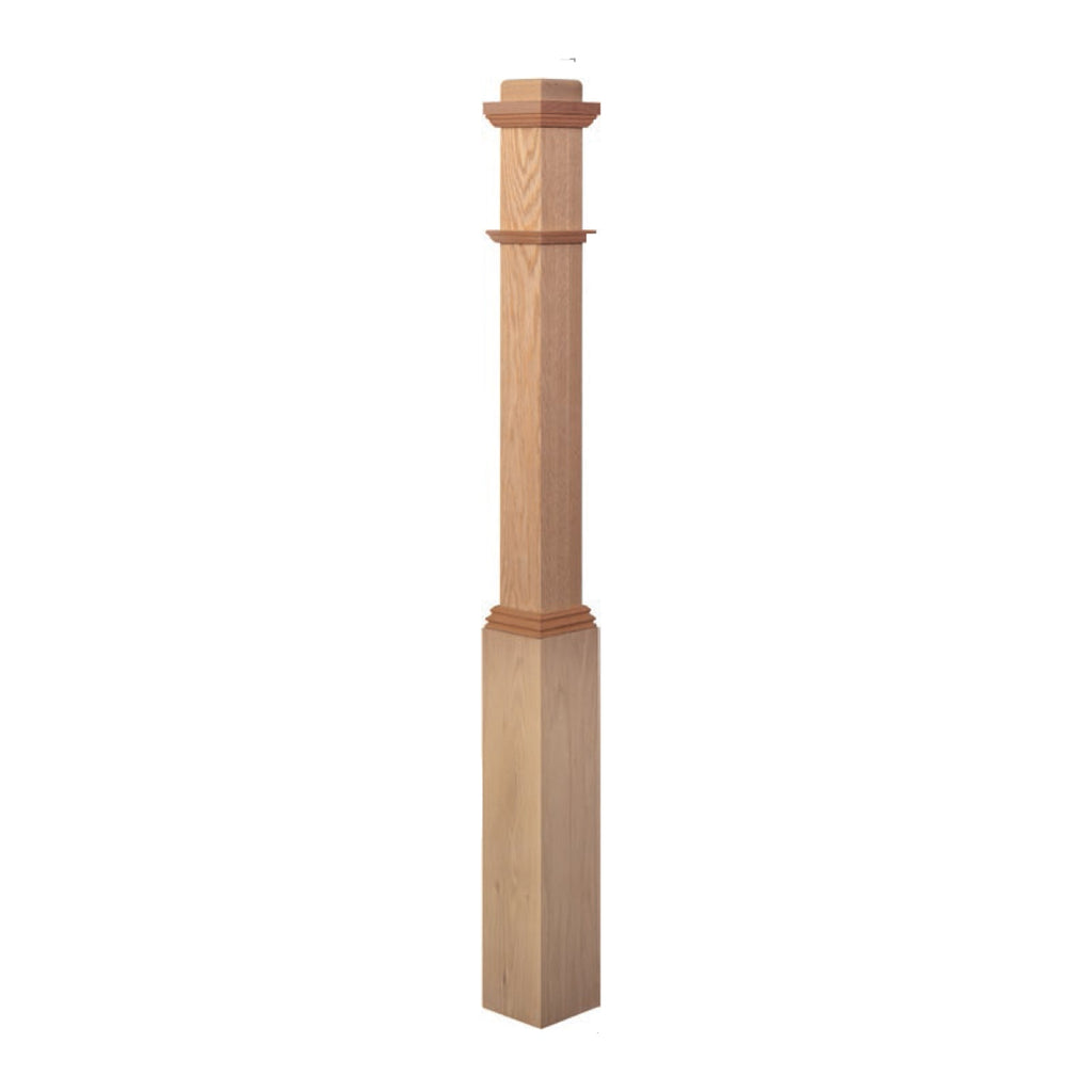 4491 Adjustable Box Newel Post | USA-Made Amish Stair Railing by StepUP Stair