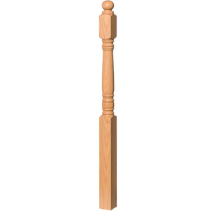 4504LT Starting Newel | USA-Made Amish Stair Railing by StepUP Stair