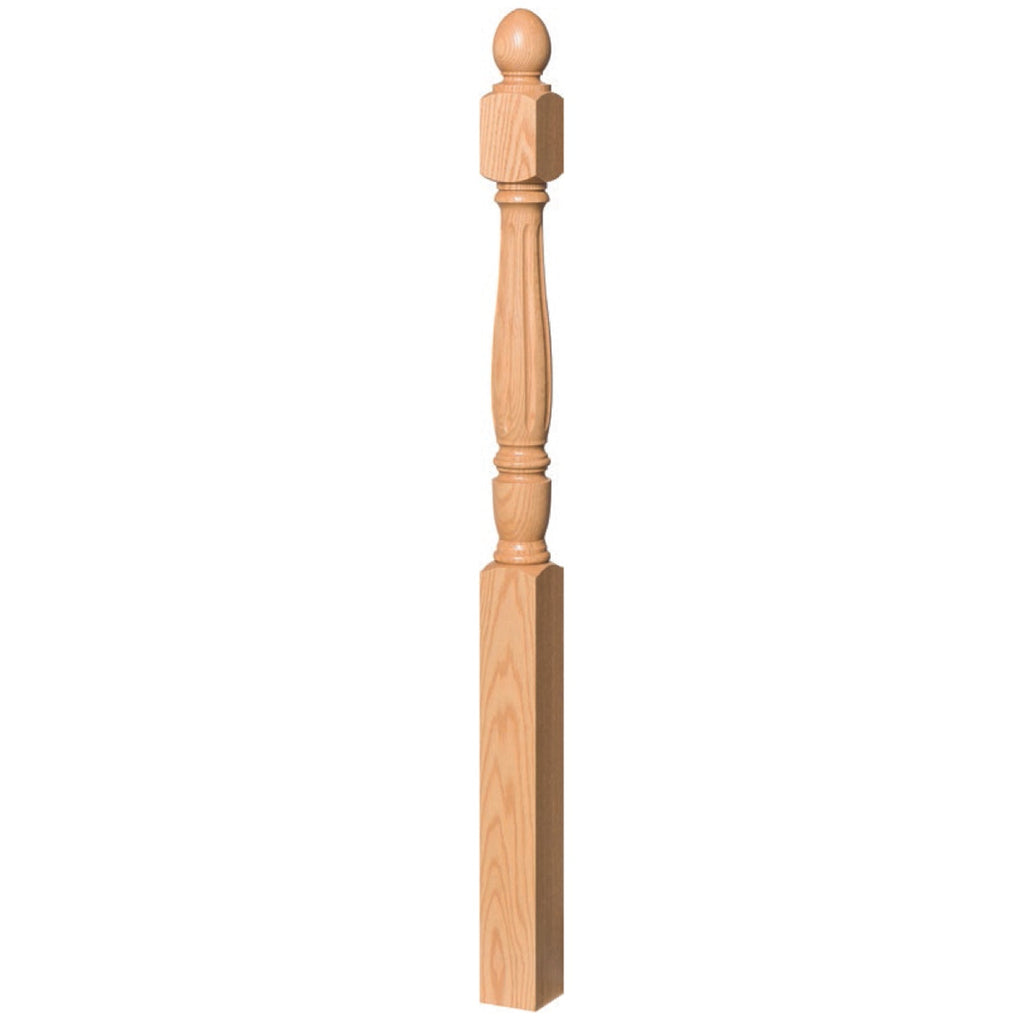 4542 Starting Newel | USA-Made Amish Stair Railing by StepUP Stair