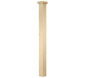 4690 Mission Square Box Newel | USA-Made Amish Stair Railing by StepUP Stair