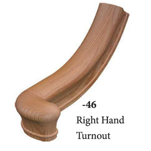 5746 Right Hand Turnout Handrail Fitting | USA-Made Amish Stair Railing by StepUP Stair